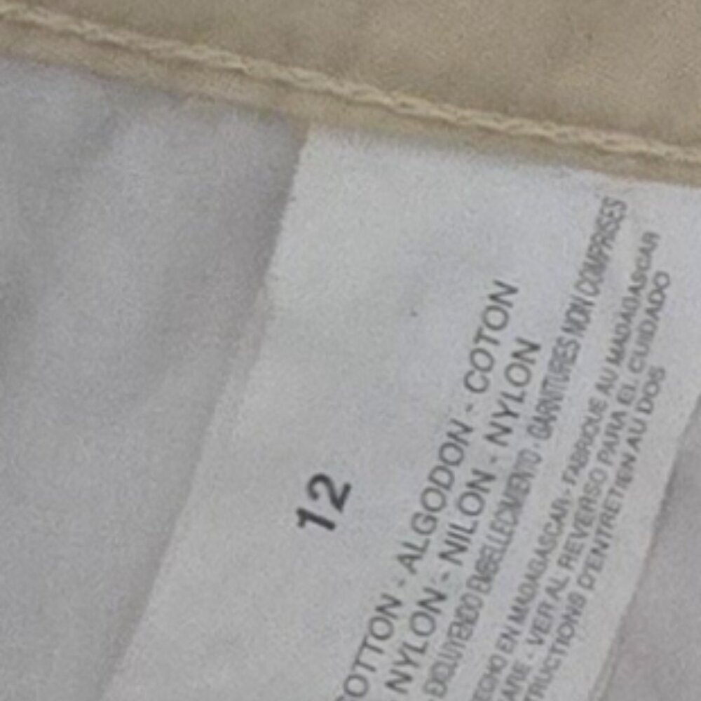 Gloria Vanderbilt Cotton Blend Cargo Capris Straight Fit High Rise Pants Vacay - Picture 7 of 9
